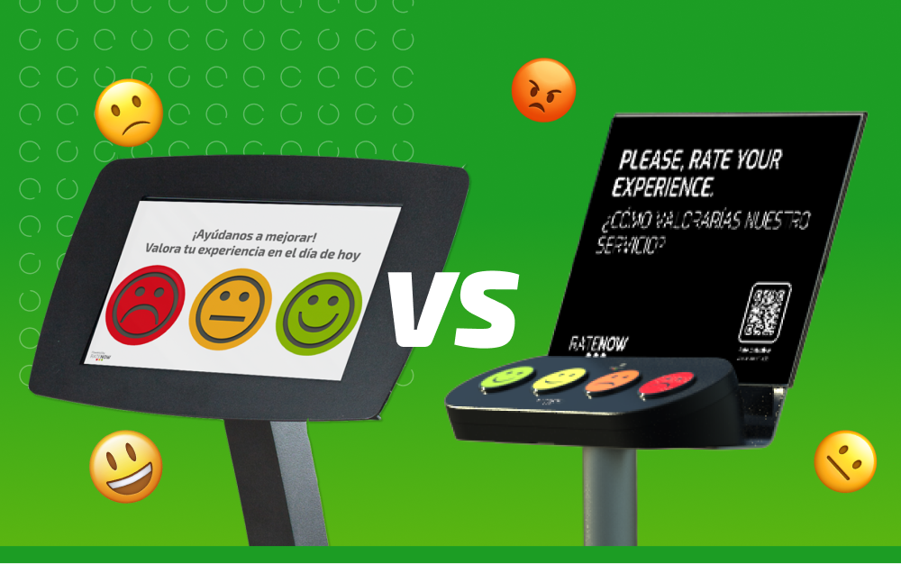 Diferencias entre Smiley Feedback de Botones vs. Smiley Feedback Tablet