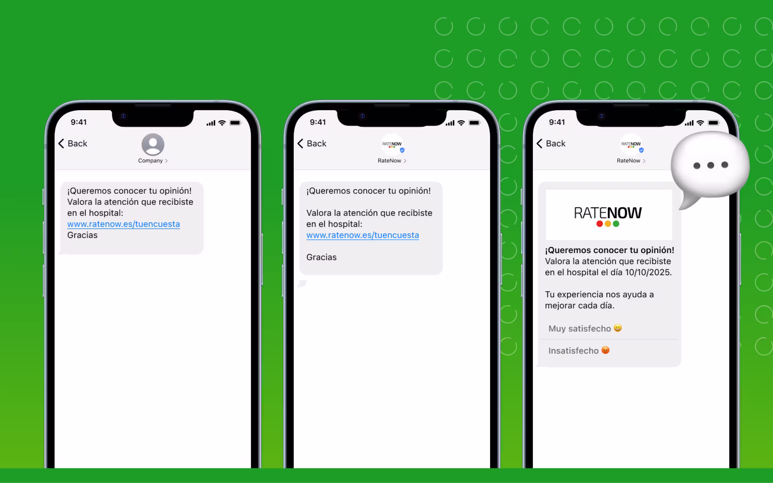 Encuestas SMS y Encuestas RCS con RateNow